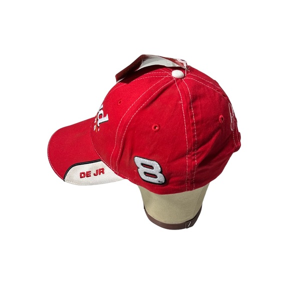 Bud Racing Dale Earnhardt Jr Winners Circle Red White NASCAR Hat Cap NWT - Picture 4 of 12